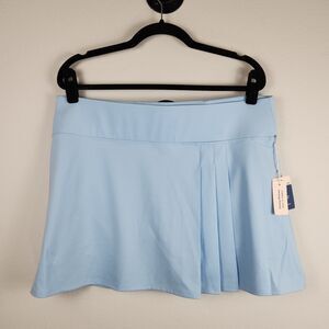 Tommy Bahama Skort Skirt Pleated Golf Tennis Pickleball A-Line Blue NWT - XL